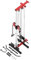VANSWE Wall Mount Cable Station, 18 Positions Adjustable Dual Pulleys Wall Mounted Cable Machine with Removable Footplate