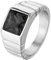 Epinki Herren Ringe in Edelstahl, Streifen Edelstein-Ringe Form Freundschaftsringe Edelstahlringe Herrenringe mit Schwarz Zirkonia Gr.65 (20.7)
