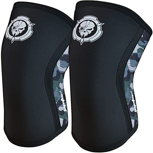 Jupiter Ginocchiere (1 Paia), 7mm Compressione Ginocchiere Braces per Squats, sollevamento pesi, Powerlifting, Cross Training per gli uomini e le donne