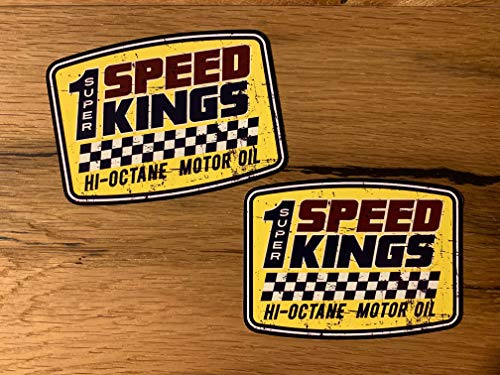 #754 / 2X Speed Sticker Aufkleber 10x7,5cm Speed Racing 76 STP Hotrod V8 USA US Car Tuning Auto Oltimer