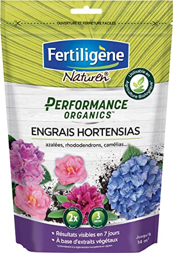 Fertiligène NATUREN POEHOR7 - Engrais Granulés Performance Organics Hortensias, Rhododendrons, Camélias UAB 700 g - Résultats dès 1 Semaine - avec extraits végétaux enrichi en Guano Marin - pour 14m²