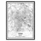 TANOKCRS Rom Italien Karte Wandkunst Leinwand drucken Poster Artwork ungerahmt moderne Schwarz-Weiß-Karte Souvenir Geschenk Home Decor 28x36 cm