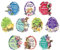 Ideen mit Herz 3-D Motive, ausgestanzt, ca. 7-10 cm, 10 Stück im Beutel | Bilder zum Basteln & Dekorieren | Grußkarten selber machen | Bildmotive für Scrapbooking & DIY-Deko (Ostereier mit Grüßen)