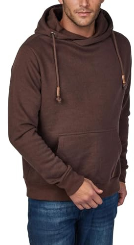 riverso Hoodie Herren Regular Fit RIVJulian Kapuzenpullover Pullover | Cross-Over-Kragen Rot Blau Beige Schwarz Grün Grau S M L XL XXL 3XL 4XL 5XL