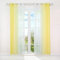 HongYa 2er-Pack Farbverlauf Gardinen Transparenter Voile Vorhänge Schals mit Ösen H/B 145/140 cm Gelb