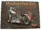 Shabby Vintage Holzbild Motorrad Motorhead Since 1939 Deko Wandbild 50x70 cm