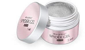 Aba Group SPIDER GEL 5 ml - Silber, Nailartgel, Spinnennetzgel, Kunstnägel, bunte Nageldekorationen, UV, LED Gel für Nägel, nageldesign, versiegelungsgel für gelnägel