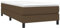 vidaXL Bettgestell, Polsterbett Bett für Schlafzimmer, Bettrahmen mit Lattenrost, Schlafzimmerbett Einzelbett, Dunkelbraun 90x190cm Stoff