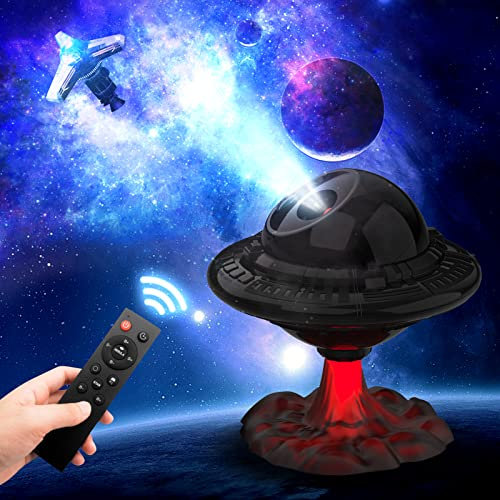 LED Sternenhimmel Projektor,Smart Nachtlicht 3D Galaxy Sternenprojektor Lampe, Sternenlicht Stern Projektor, Geeignet für Baby Kinder Schlafzimmer Heimkino