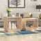 MOONAIRY Satztische 2 STK Beistelltisch, Kleiner Tisch, Coffee Table, Sofatisch, Couchtisch, Wohnzimmer Tisch Für Couch, Massivholz Kiefer