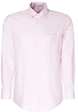 Seidensticker Herren Chemise d'affaires Regular 1/1 Facile à Repasser Rose (0042), 42