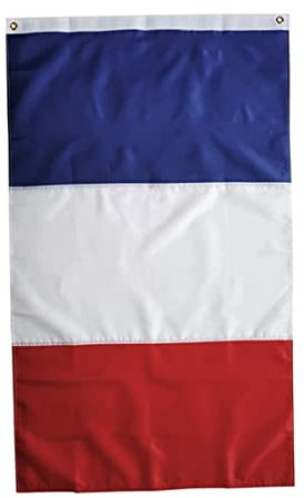Drapeau français apofly 60x90cm Bleu-Blanc-Rouge résistant à la Fonte avec œillets pour décoration extérieure patriotique