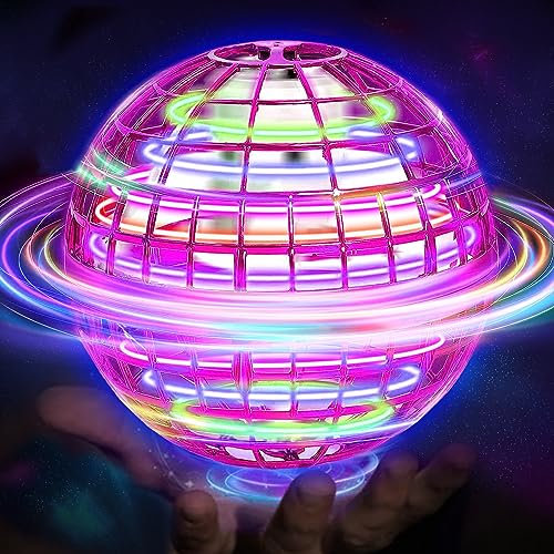Fliegender Ball, Hover Flying Ball Fliegensphere Magic Schwebender Afara Fly Orb Flugball, Hoverball Spinner Mini Drohne Dekompressionsflugzeug für Kinder, Geschenke Für Jungen Mädchen Indoor Outdoor