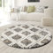 Teppich-Traum Orient Teppich mit modern legerem Orient Rautenmuster in beige, 120 cm rund
