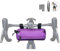 Lumiere & Co. Fahrrad-Lenkertasche - Langlebig, mehrere Größen- und Farboptionen - Doppelte elastische Riemen, Clips und Klettverschluss-Befestigungen (Medium, Purple)