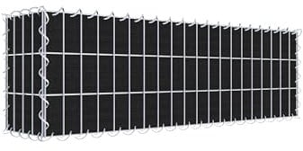 Begrünte Gabione mit Vlies 100 cm x 30 cm x 20 cm (L x H x T), Maschenweite 5 cm x 10 cm, Spirale