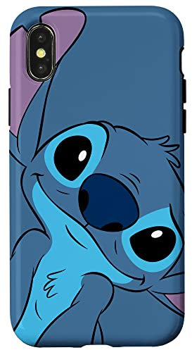 iPhone X/XS Disney Lilo and Stitch Cute Stitch Face Slate Gray Case