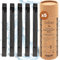 ORINKO Binchotan Bio x5, Charbon Actif Takesumi de Bambou pour Purification de l'Eau, Filtration 1 L par bâton Écologique et Durable