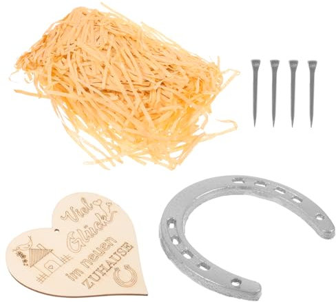 TOPBATHY Western Wall Decor Iron Horseshoe Sculpture Vintage Metal Horseshoe Art for Living Room