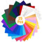 25 Pack A4 Adhesive Backed Viny Sheets,23 Permanent Vinyl Sheets + 2 Transfer Tape for Home Decor, Logo, Banners,Cutting Machine,Window Graphics