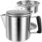 Cafetière à percolateur en acier inoxydable pour camping, randonnée, voyage, 6 tasses