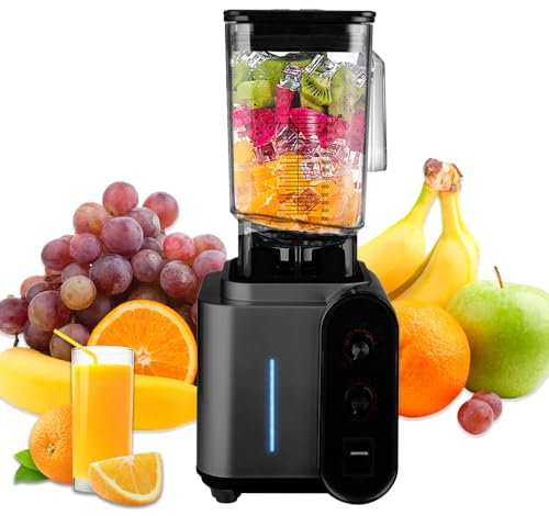 Mixeur Blender 2000W, Blender Smoothie Professionnel avec Gobelet Mélangeur de 1.5L, 10 vitesses pour écraser Milkshakes, Glace, Fruit, Viande, Mixeur Sans BPA (Noir)