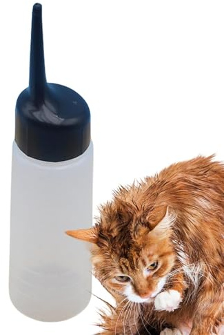 Wash Bottle - Squeeze Bottle | Small Squeeze Bottle | 150ml Dispensing Pet Wash Bottle | Refillable Squeeze and Mixing Bottles | Multifunctional Bath Supplies | Pet Shampoo Mixing Bottle