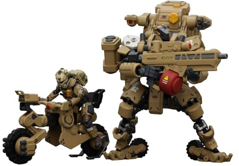 JoyToy 1/25 Actionfiguren Dark Source Steel Bone Mecha Army Figure Collection Military Model Fear XS-02 Night Raid Type Include Pilot - 13,6 cm