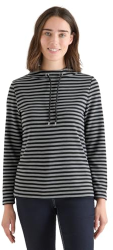 Damen Gestreiftes Funnelneck Shirt