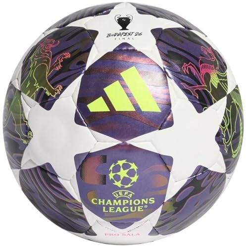 adidas UEFA Champions League Final Sala FIFA Quality Pro Ball JX9102, Unisex Footballs, Multicolour, Size 4