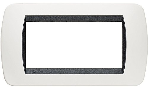 living int.- placca 4P plastica bianco s. L4804PB