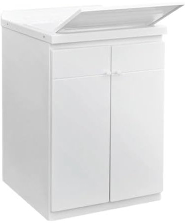 Lavatoio con mobile in abs e con tavola in polipropilene 60x50cm