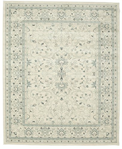 RugVista Ziegler Michigan, Teppich, / Kazak, 300 x 250 cm, Rechteckig, Niedriger Stapel, Wohnzimmer, Esszimmer, Schlafzimmer, Nur chemische Reinigung, Oeko_tex_100, Beige Grün