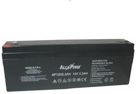 Hermetischer Akku 12 V 2,3 Ah – Size (mm) 178 x 34 x 60 (H)