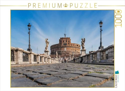 CALVENDO Puzzle Engelsbrücke und Engelsburg Rom | 1000 Teile Lege-Größe 64 x 48 cm Foto-Puzzle für glückliche Stunden