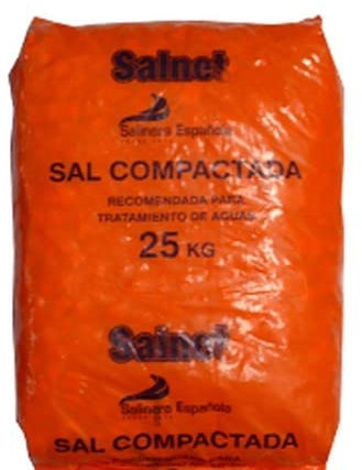 Salinera EspañOla. 10533 - Sal descalcificador 25kg en pastillas salnet 10533 25 kg