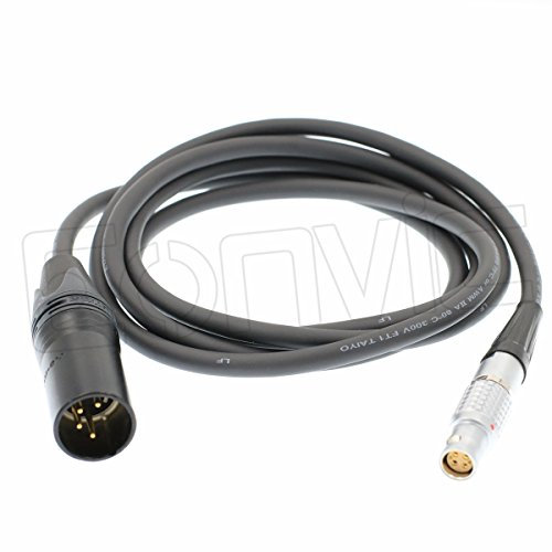 eonvic 4-poligen XLR Stecker zu 6 Pin weiblich 1B Power Kabel für rot Scarlet & Epic