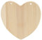 LAUBLUST Frühstücksbrettchen aus Holz im Herz Design - Schneidebrett als Deko und Geschenk - 24x24x2cm, Natur, FSC®