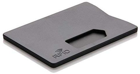 3X RFID EC Kartenhülle TÜV geprüft Schutzhülle Stabil Kreditkartenhülle NFC Blocker für Ausweisetui, Scheckkarten, Bankkarten sicherer Schutz vor Datenklau (Schwarz)