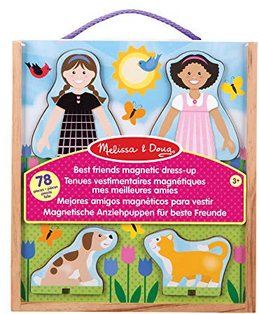 Melissa & Doug Best Friends Magnetic Dress Up , Pretend Play , Magnetic Pretend Play Set , 3+ , Gift for Boy or Girl