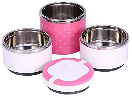 Fdit Picknick Lunch box Warmhaltebox Pot Brotdose Thermal Edelstahl mit Griff 1230 ml MEHRWEG VERPACKUNG socialme-eu