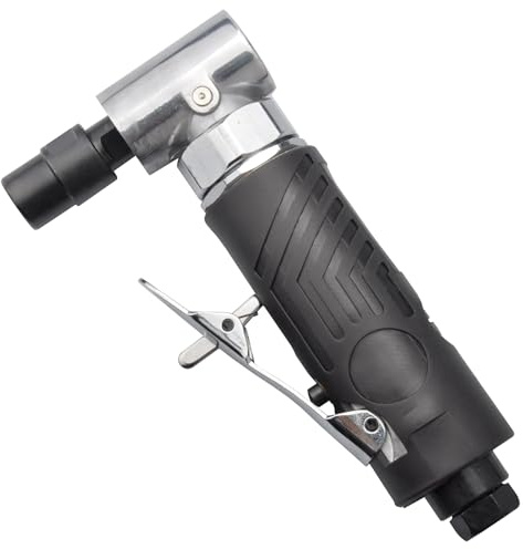 1/4-Inches Angle air die Grinder with Rubber Sleeve, Mini air Angle die Grinder, Pneumatic Angle die Grinder, 90 Degree Angled air die Grinder, Edge Series air Angle die Grinder