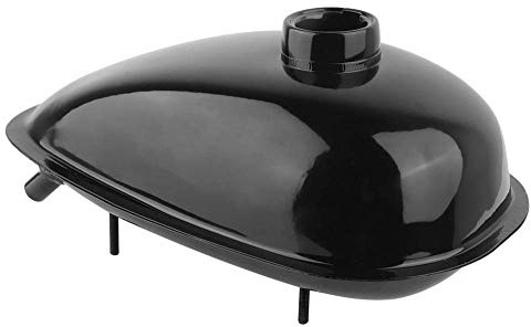 VGEBY Kraftstofftank 2l für Fahrrad, Elektrofahrrad Metall Benzintank mit Kappe 80cc Fahrrad Tank Mountainbike Dirt Bike DIY Zubehör