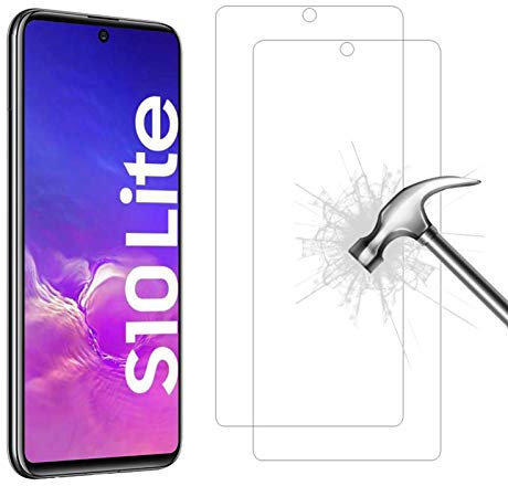AHABIPERS 2 Stück Schutzfolie für Samsung Galaxy S10 Lite/Note 10 Lite, HD/9H Härte/Anti-Kratzer/Bläschen/Fingerabdruck/Staub folie für Galaxy S10 Lite / Note10 Lite
