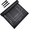 TINYOUTH Puzzlematte zum Aufrollen für 1000/1500/2000 Teile, 1,5 mm faltbare Puzzlematte Puzzle-Aufbewahrung mit Inflator/Riemen für runde/quadratische/rechteckige Puzzle, Schwarz