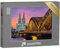 puzzleYOU: Puzzle 1000 Teile „Kölner Dom und Hohenzollernbrücke bei Sonnenuntergang“ – aus der Puzzle-Kollektion Köln, Städte, Brücken, Kirchen, Kölner Dom, Architektur, Christentum, Deutsche Städte