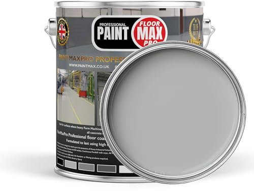 PaintMax Industrial PU350 Polyurethane Concrete Floor Paint Coating (Light Grey, 20 Litre)