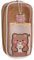 Pomrone Trousse à Crayons Transparente avec Pendentif Kawaii Portable de Grande Capacité pour Fille Garçons, Imperméable Trousse Scolaire pour Collège Fournitures