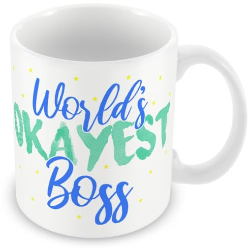 Gift Mug for Boss/Manager - Worlds Okayest Boss