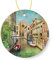 2022 Weihnachts-Keramik-Ornamente Weihnachtskugeln, schönes Ölgemälde Venedig, Italien, Weihnachtsschmuck, Geschenke für gute Freunde, Nachbarn usw. (7,6 cm)